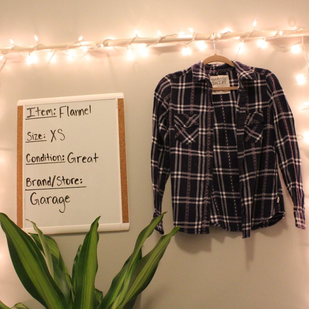 Women's Flannel Button-Down Shirt